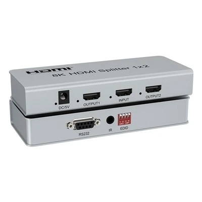 8K HDMI Ayırıcı 1 Giriş 2 Çıkış Ultra HD 2 Yollu